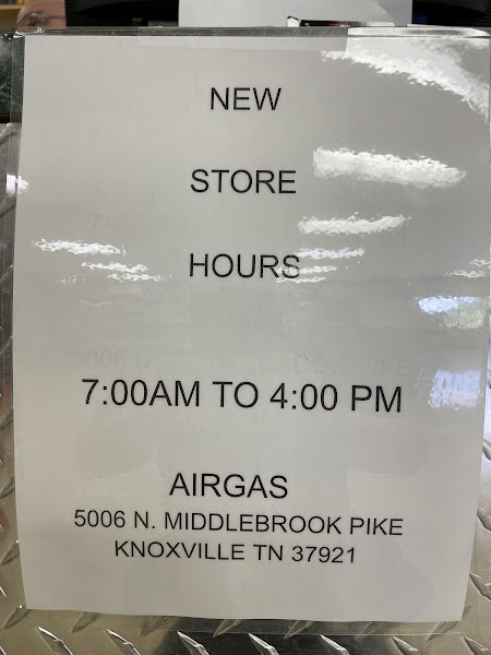 Airgas Store storefront in Knoxville, TX