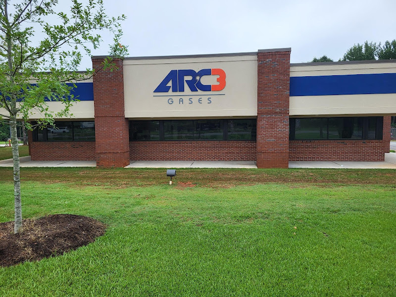 Arc3 Gases storefront in Raleigh, TX