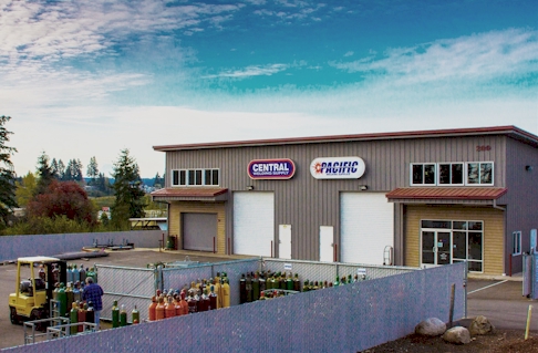 Central Welding Supply storefront in Bremerton, TX