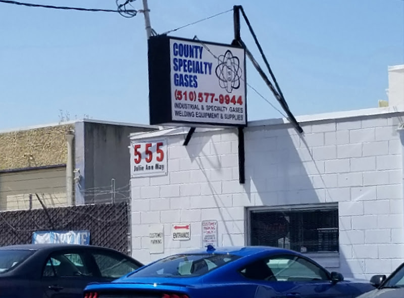 County Specialty Gases storefront in Oakland, TX
