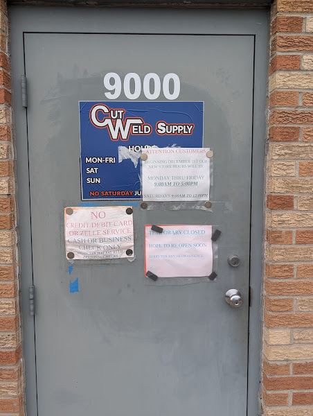 Cut-Weld Supplies Inc storefront in Bridgeview, TX