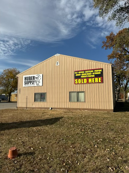 Huber Supply Company storefront in Ames, TX