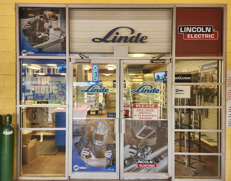Linde Welding Gas & Equipment Center storefront in Burnet, TX