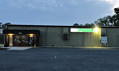 Linde Welding Gas & Equipment Center storefront in Florence, TX