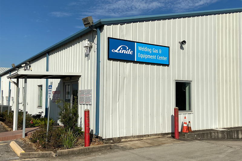 Linde Welding Gas & Equipment Center storefront in Houston, TX