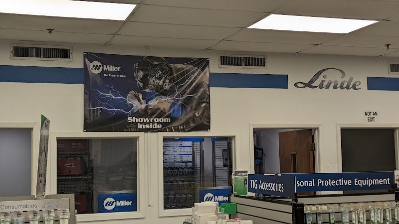 Linde Welding Gas & Equipment Center storefront in Houston, TX