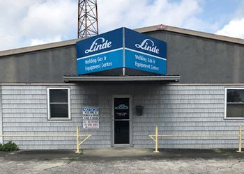 Linde Welding Gas & Equipment Center storefront in Morgan City, TX