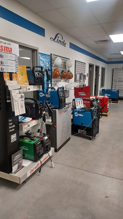 Linde Welding Gas & Equipment Center storefront in Pryor, TX