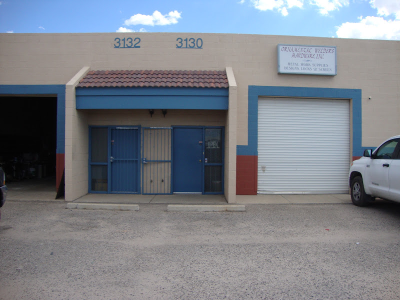 Ornamental Welders Hardware Inc. storefront in Tucson, TX